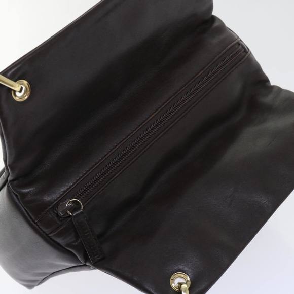 GUCCI Bamboo Hand Bag Leather Brown 000.0166.0580 Auth yk8566 - Picture 6 of 16